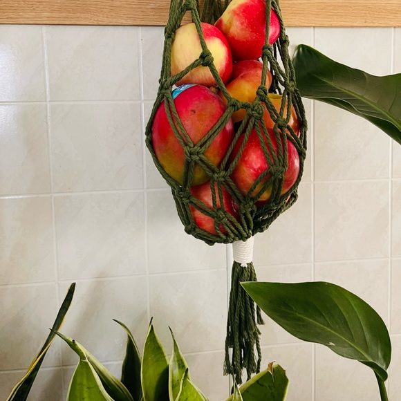Handmade Macrame Fruit/Veggie Hanger - Picture 2 of 2